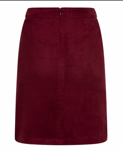 Esqualo Overlap Skirt, Suedine