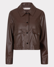 Load image into Gallery viewer, Esqualo Short Vegan Leather Jacket. F2411501
