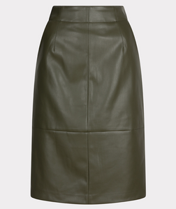 Esqualo Vegan Leather Skirt   F2411514