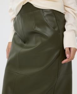 Esqualo Vegan Leather Skirt   F2411514