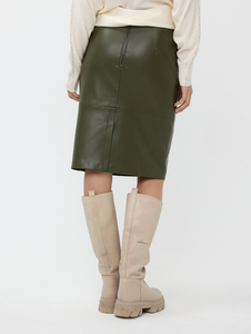 Esqualo Vegan Leather Skirt   F2411514