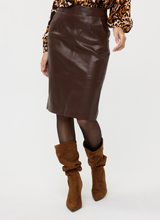 Load image into Gallery viewer, Esqualo Vegan Leather Skirt   F2411514
