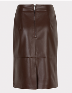 Esqualo Vegan Leather Skirt   F2411514