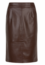 Load image into Gallery viewer, Esqualo Vegan Leather Skirt   F2411514
