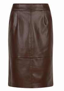 Esqualo Vegan Leather Skirt   F2411514