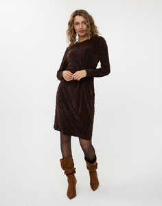 Esqualo Velvet Leopard Dress