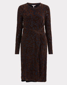 Esqualo Velvet Leopard Dress