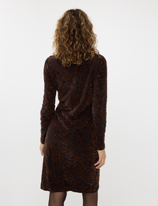 Esqualo Velvet Leopard Dress