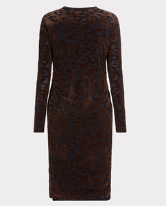 Esqualo Velvet Leopard Dress