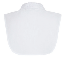 Load image into Gallery viewer, Fransa Fake White Shirt Collar with organza and bead details 20615727
