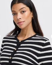 Load image into Gallery viewer, B Young Mikala Short Cardigan. 20816270.  Black Mix
