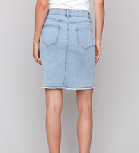 Load image into Gallery viewer, Charlie B Basic Denim Skirt. C7042T/431A     243. Bleached Blue
