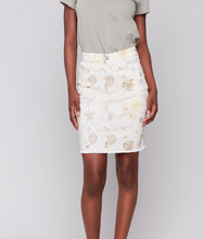 Load image into Gallery viewer, Charlie B Stretch denim Skort W/Frayed Hem. C7042T/272C
