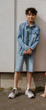 Load image into Gallery viewer, No Way Monday Bemuda Jean Shorts. P54233-1
