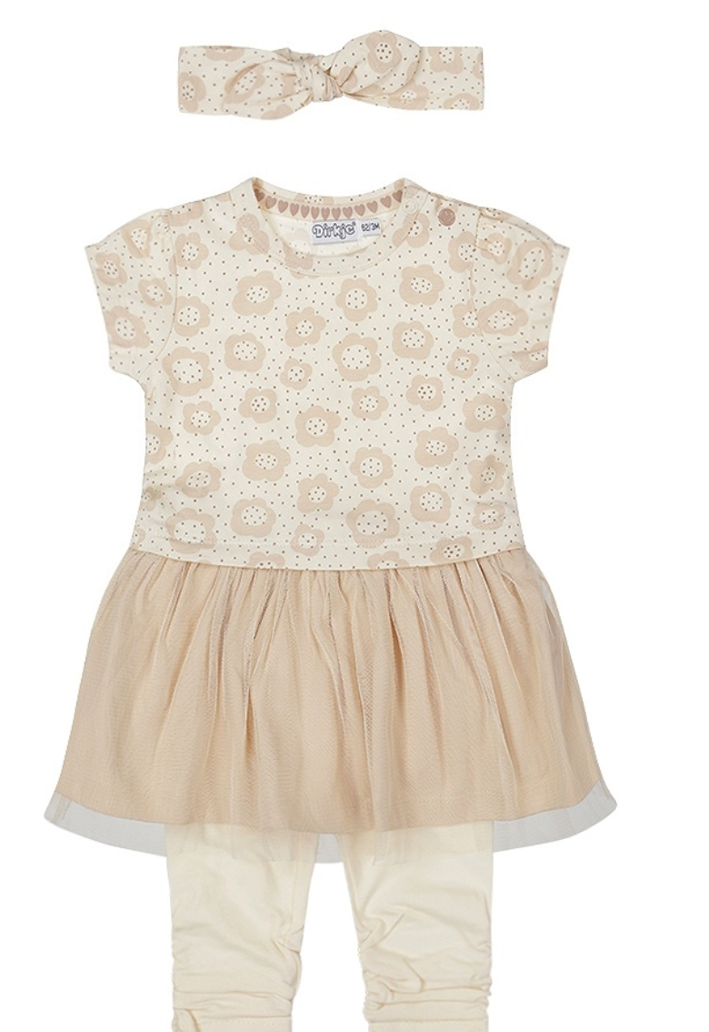Dirkje 2 Piece Dress/Legging Set W/ Headband. P54382-31