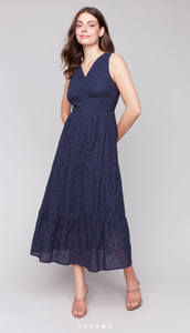Charlie B Lined Eyelet Dress. C3208/232C