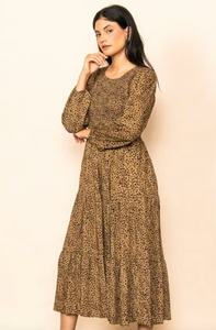 Ell Smocked Chest Midi Dress