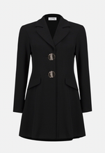 Load image into Gallery viewer, Joseph Ribkoff Scuba Crepe Fit and Flare Coat. 253068
