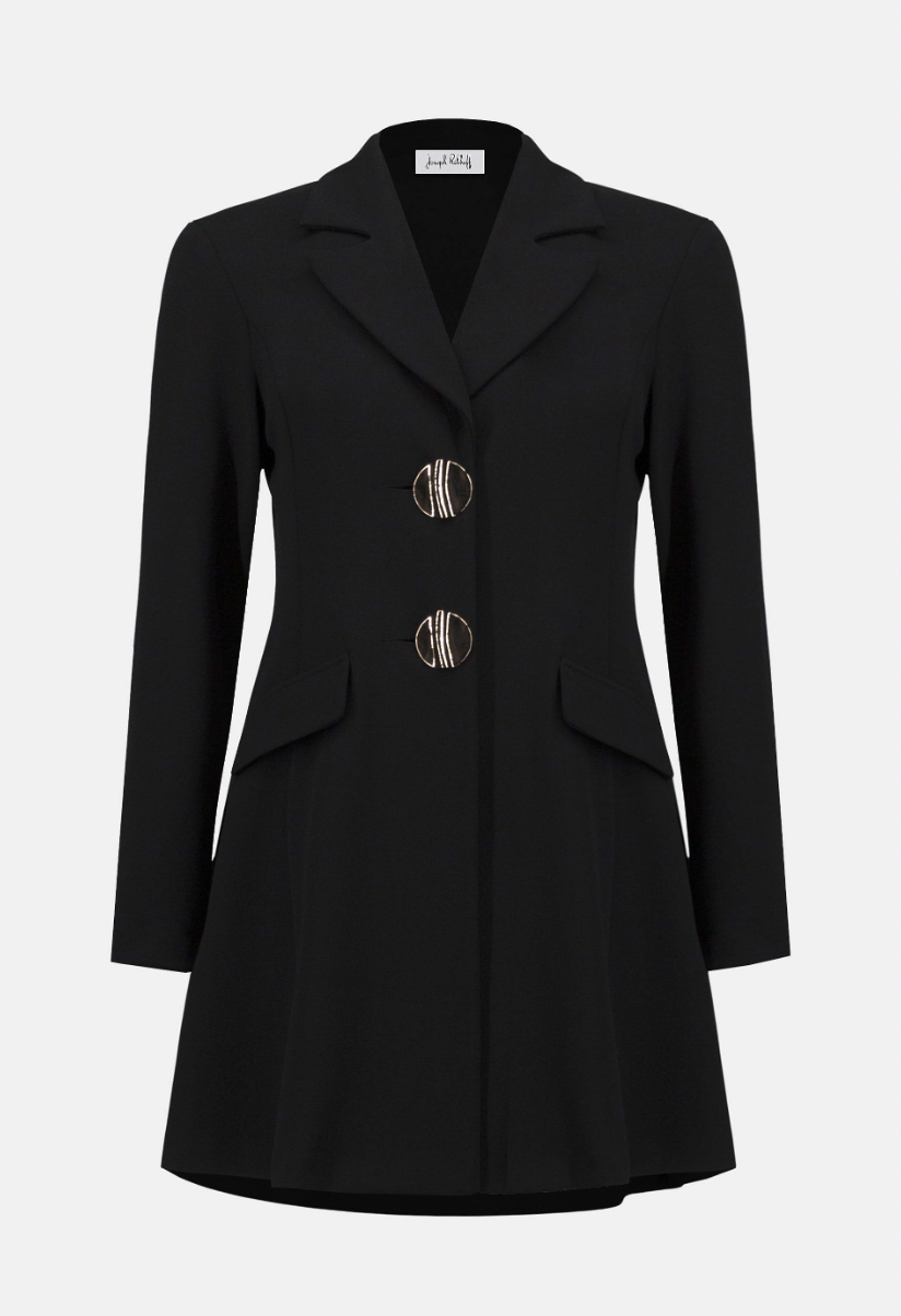 Joseph Ribkoff Scuba Crepe Fit and Flare Coat. 253068