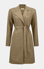 Load image into Gallery viewer, Joseph Ribkoff Scuba Suede Straight Coat. 253252
