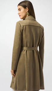 Joseph Ribkoff Scuba Suede Straight Coat. 253252