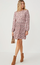 Load image into Gallery viewer, Hayden Womens Ditsy Floral Long Sleeve Pleated Skirt Dress. HY6208

