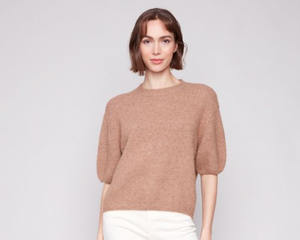 Charlie B Elbow Sleeve Sweater. C2858/340C