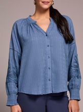 Load image into Gallery viewer, Tribal Blouse W/ Applique on Sleeve. 24080/8299
