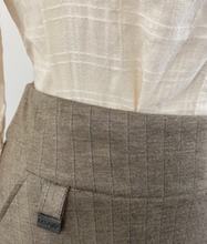Load image into Gallery viewer, Lasania Pencil Skirt.  (Beige Stripe)
