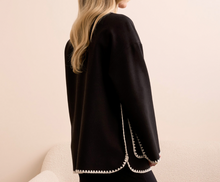 Load image into Gallery viewer, Tribal Button Front Coat W/ Detachable Scarf
