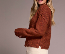 Load image into Gallery viewer, Tribal Crew Neck Sweater W/ Puffed Sleeve59540/5046
