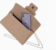 Load image into Gallery viewer, Synthetic Leather Belted Envelope Clutch
