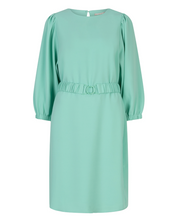 Load image into Gallery viewer, Esqualo Puffed Sleeve Crepe Dress. SP2610004
