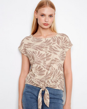 Load image into Gallery viewer, Charlie B Printed linen Front Tie Blouse C4271/ 787A

