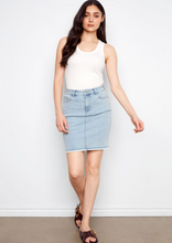 Load image into Gallery viewer, Charlie B Stretch Denim Skort. C7042TT/431A
