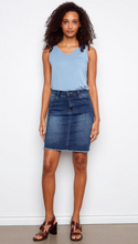 Load image into Gallery viewer, Charlie B Stretch Denim Skort. C7042TT/431A
