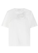 Load image into Gallery viewer, Tramontana T Shirt W/ Flower Detail. C2419401
