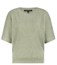Load image into Gallery viewer, Tramontana Crinkled Top W/ Button Detail
