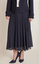 Load image into Gallery viewer, Black Tape Navy Midi Skirt 2822705
