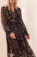 Load image into Gallery viewer, Tribal Print Dress W/ Smocking. 6365O-5848
