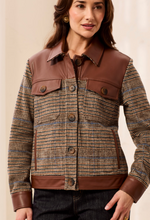 Load image into Gallery viewer, Tribal Plaid Shacket. 6253O-4466

