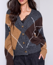 Load image into Gallery viewer, Tribal Lofty Argyle Sweater/Cardigan. 62630/5630
