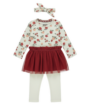 Load image into Gallery viewer, Dirkje 3 Pc. Set. Leggings, Dress, Headband. M60461-35
