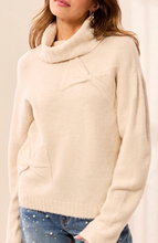 Load image into Gallery viewer, Tribal T-Neck Bow Detail Sweater. 63120/5131
