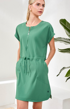 Load image into Gallery viewer, Tribal S/S Dress w/ Drawcord.  30930 3668
