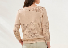 Load image into Gallery viewer, Tribal 3/4 Sleeve Textured Sweater.   6156O-4632
