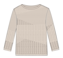 Load image into Gallery viewer, Tribal 3/4 Sleeve Textured Sweater.   6156O-4632
