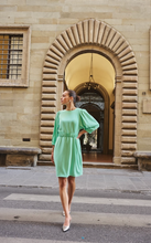 Load image into Gallery viewer, Esqualo Puffed Sleeve Crepe Dress. SP2610004
