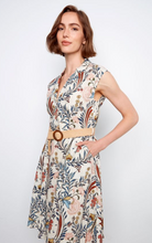Load image into Gallery viewer, Charlie B Printed Cap Sleeve Dress W/Belt. C3224B/ 563C
