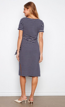 Load image into Gallery viewer, Charlie B Boat Neck Dress W/ Tie C3250/ 579C
